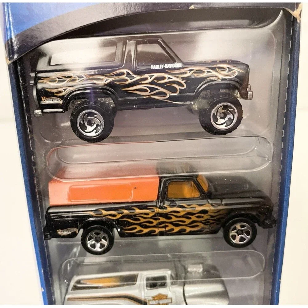 NEW HARLEY DAVIDSON 5 Pack Gift Set Die Cast Car 1:64 Hot Wheels #50030